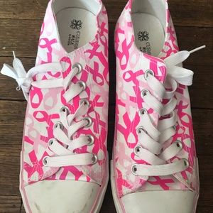 Breast cancer awareness sneakers